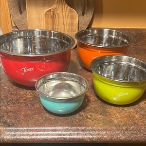Fiesta Colorful Mixing Bowl Set